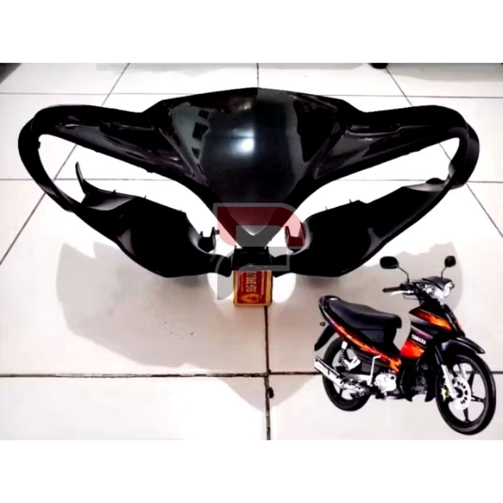 Cover Batok Totok Kepala Depan Jupiter Z New Burhan Warna Hitam Tebal Standar Ori