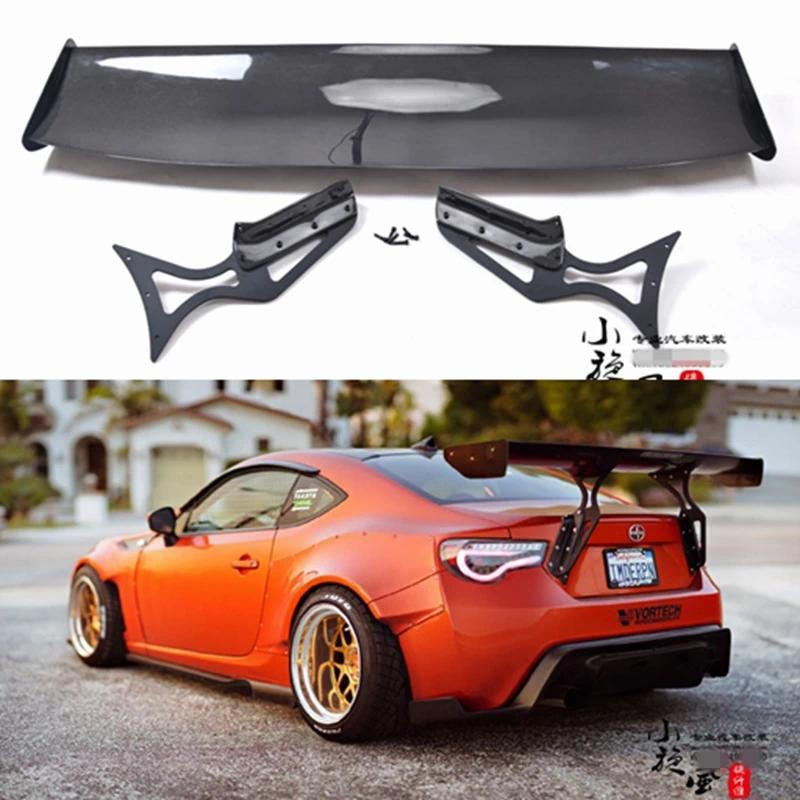 carbon fiber Unpainted black Fiberglass Material G Style GT 86 BRZ Rear Trunk wing spoiler For Su BR
