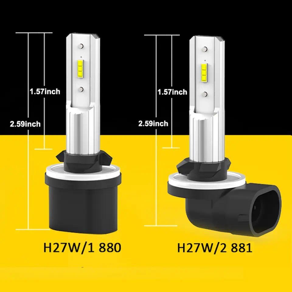 BMTxms H27W H27 LED 881 880 LED Fog Lights Canbus LED Bulb Car DRL Lamp For Hyundai Getz Grand I10 I