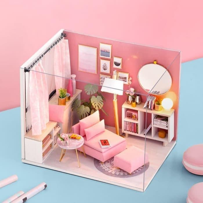 DIY Miniature House Doll House Rumah Boneka miniatur rumah - Happy Time B.