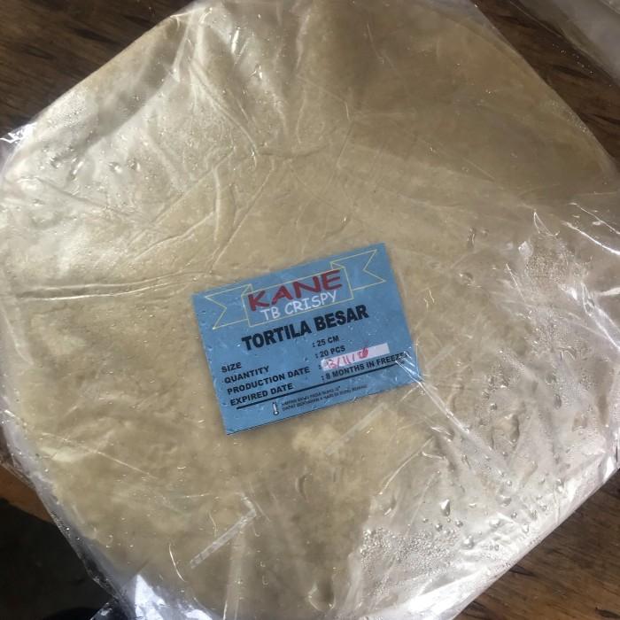 (ISI 20 LEMBAR) Tortilla kane 25 cm / tortilla 25 cm / tortilla besar 25 cm Snack Crispy Food