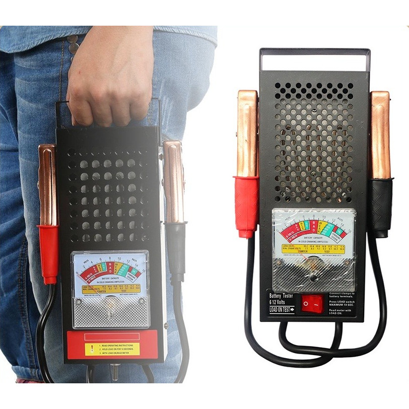Battery Tester Digital Battery Load Tester - Alat Tester Tegangan Aki AX