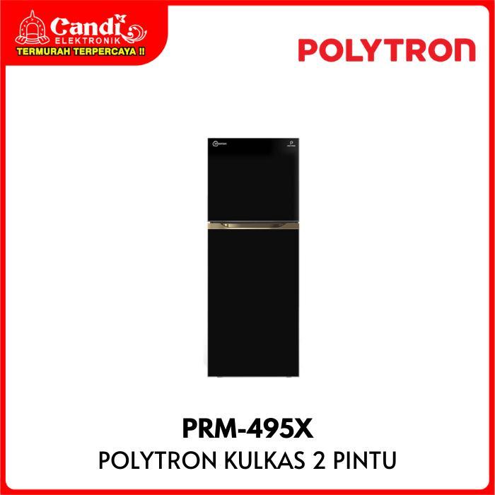 POLYTRON Kulkas 2 Pintu 350 Liter Belleza Inverter PRM-495X  PRM 495 X