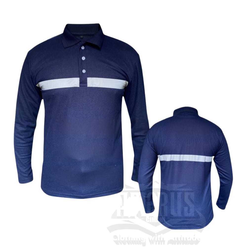 LANCAR KAOS POLO SAFETY LENGAN PANJANG/KAOS LAPANGAN SKOTLET SAFETY/SERAGAM KERJA LAPANGAN