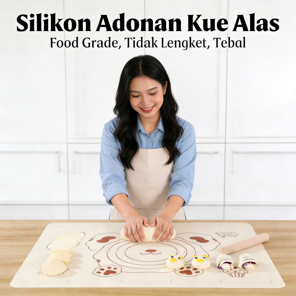 Alas Adonan Silikon Alas Adonan Kue Silikon Alas Silikon Adonan Alas Meja Silikon Tebal Food Grade