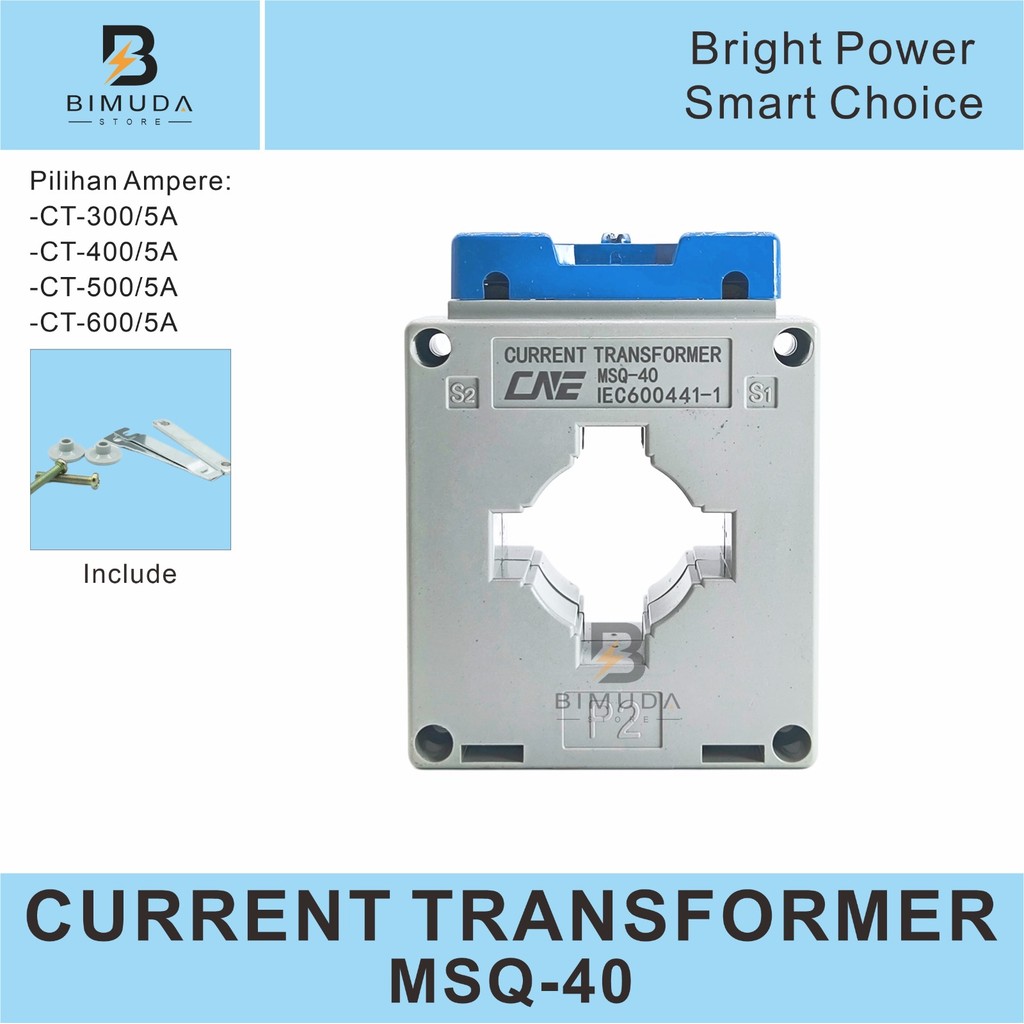 MSQ-40 CT PANEL METER / CURRENT TRANSFORMER CT-300/5A CT-400/5A CT-500/5A CT-600/5A