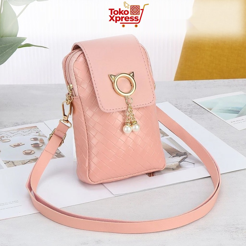 Toko Xpress Tas Selempang Wanita Korea Fashion Real Pict Untuk Handphone Dan Dompet Kecil Tren Terba