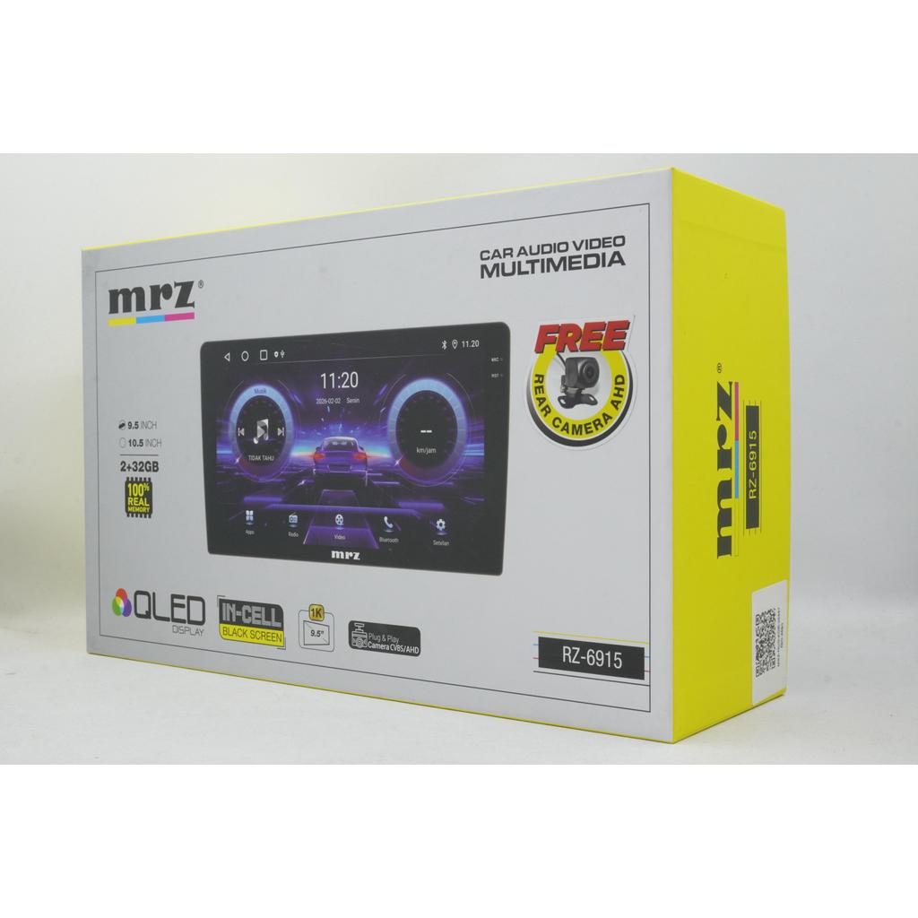 MRZ RZ-6915 Head Unit Mobil Android 2/32 2/64 4/64 Free Kamera Belakang AHD