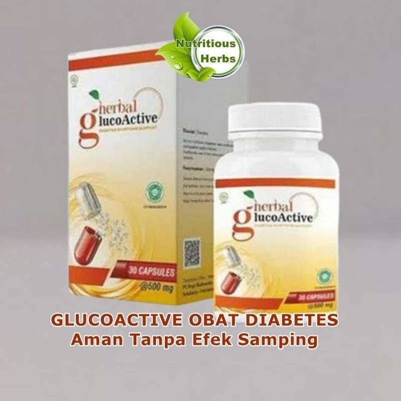 (TERLARIS) Pro herbal glucoactive-glucoactive obat diabetes asli original
