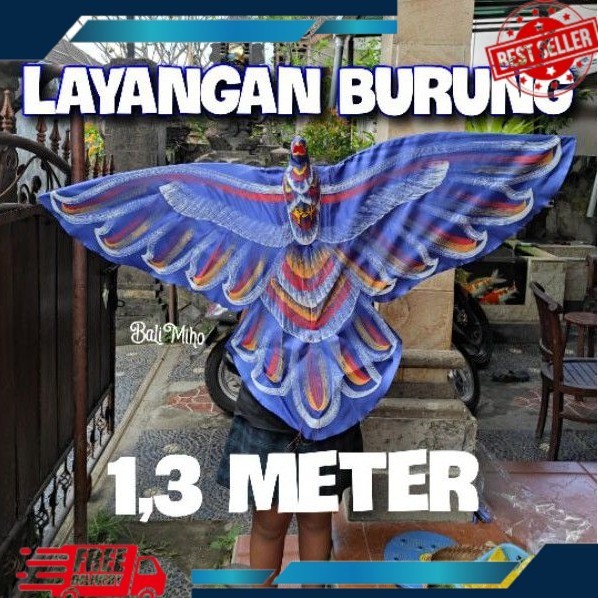 Layangan Burung lukis Sederhana 1,3 meter - Layang Layang Burung - Layangan Burung Elang - Layangan 