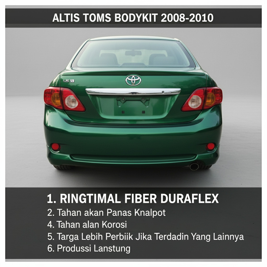 BODYKIT Altis 2008 2009 2010 TOMS BODY KIT COROLLA ALTIS TOMS