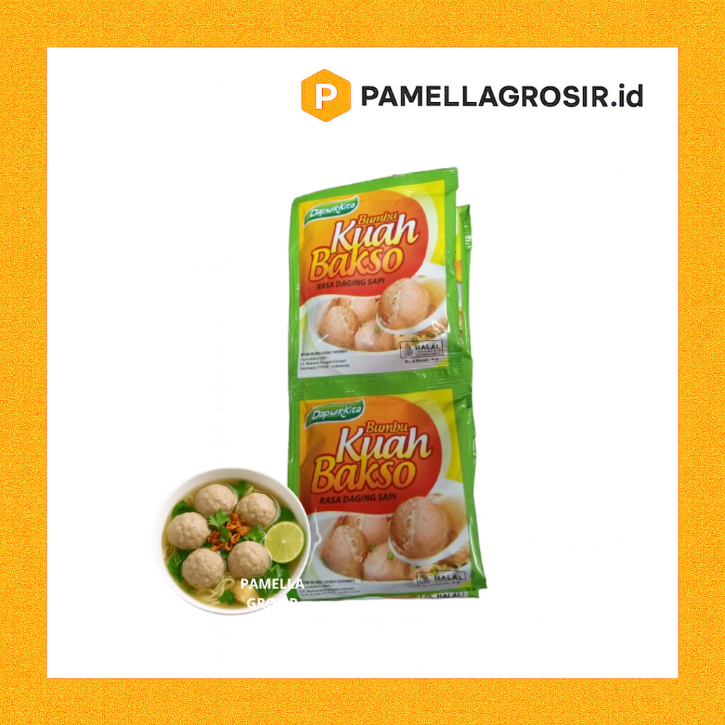 BUMBU KUAH BAKSO DAPUR KITA SACHET 1 RENTENG 12 PCS