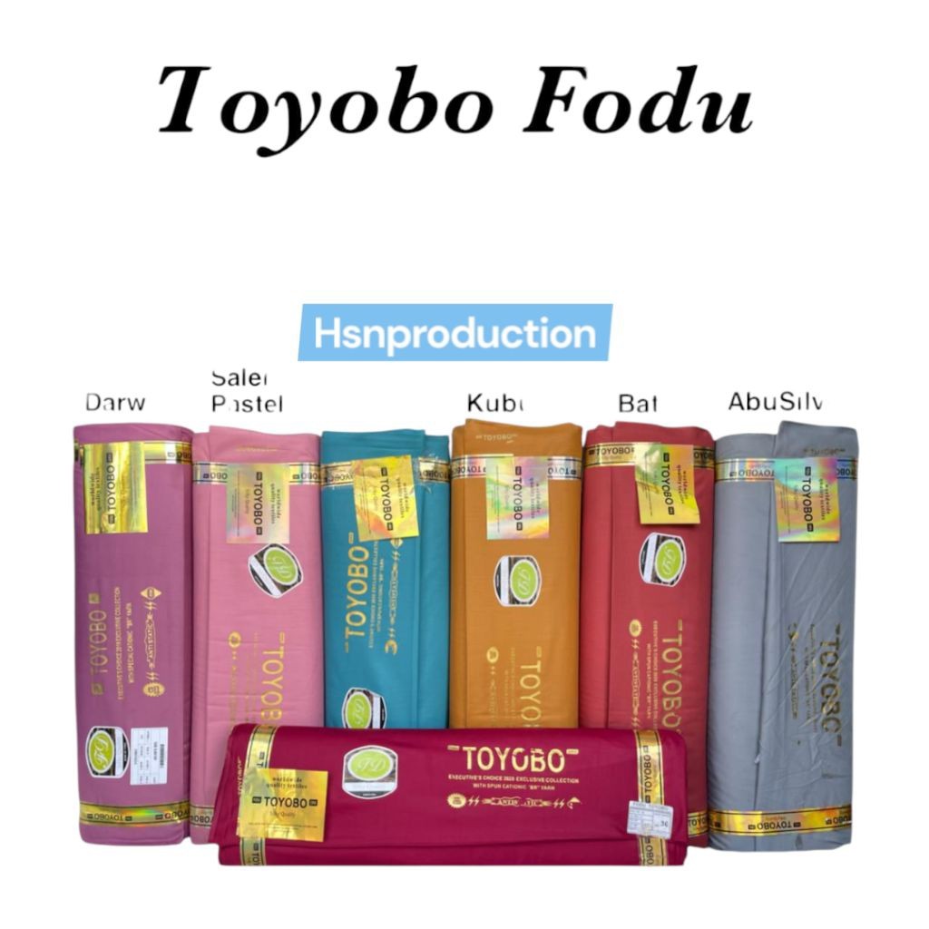 Varian 4 (1/2meter) bahan kain toyobo fodu || katun toyobo || toyobo ori || toyobo fodu tompson || t