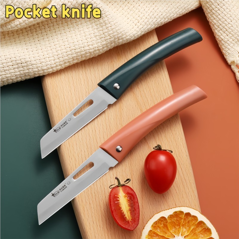 Stainless Steel Fog Knife Portable Fruit Cutting And Peeling Knife Dormitory Portable Home Fruits An