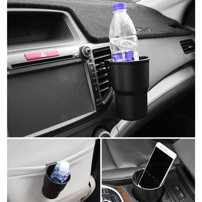 GROSIR 3in1 Tempat Botol Tong Sampah Gantung Ac Pintu Mobil Car Cup Holder Asbak Universal clip Jepi