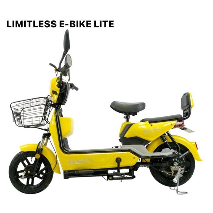 SEPEDA LISTRIK LIMITLESS LITE / ELEKTRIK BIKE AKI CAS / SEPEDA LISTRIK - Kuning