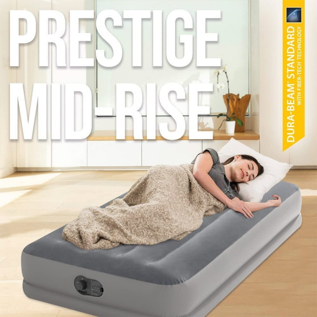 INTEX - Kasur Angin Twin Durabeam Prestige 64112 kasur angin + pompa