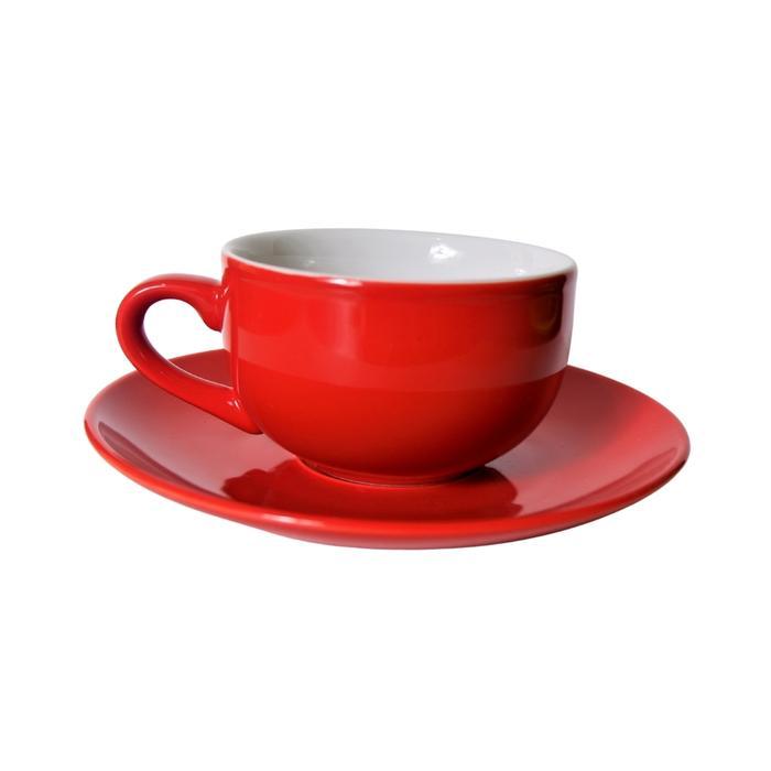 BRESCIA Coffee Cup | Cappucino Cup Porcelain | Latte Cup - Merah