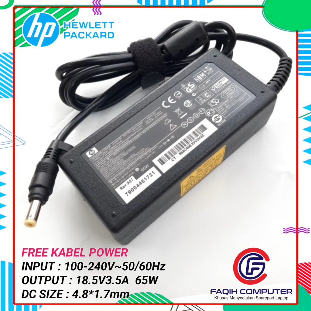Adaptor Charger Laptop HP Pavilion Compaq Presario V3000 V3700