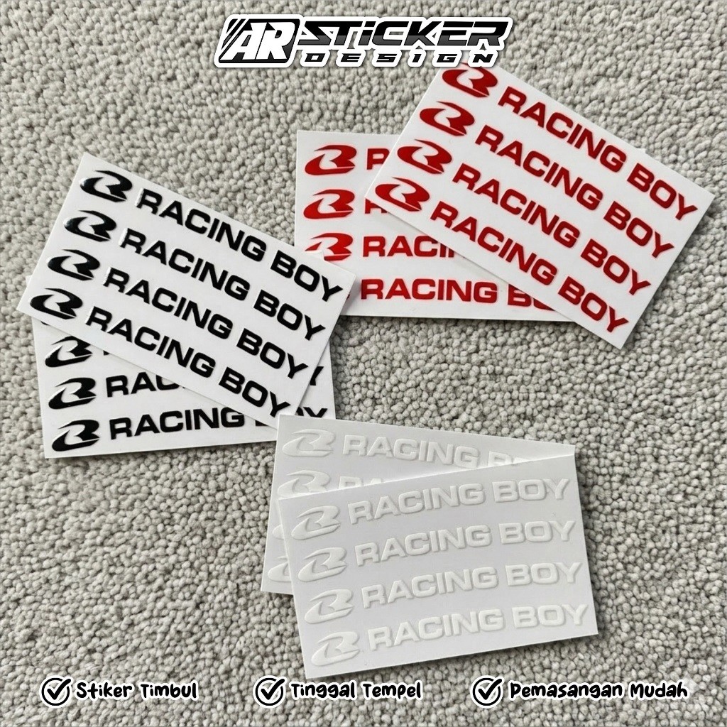Stiker List Velg Racing Boy Sticker Velg DTF Racing Boy Tinggal Tempel