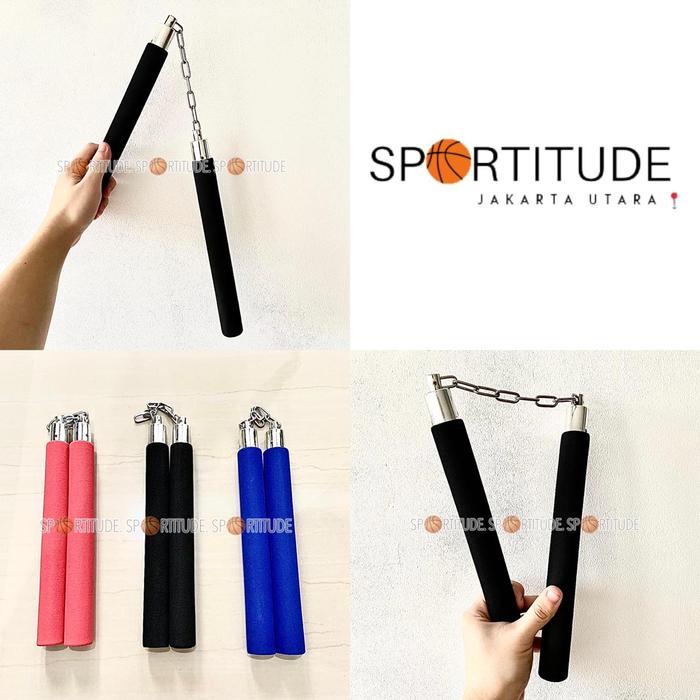 Double Stick Nunchaku Busa - Biru
