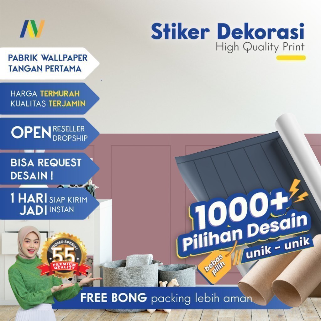 Stiker Dinding Molding Custom Kamar Anak Wall Sticker Minimalis Mudah Pasang Atarvio