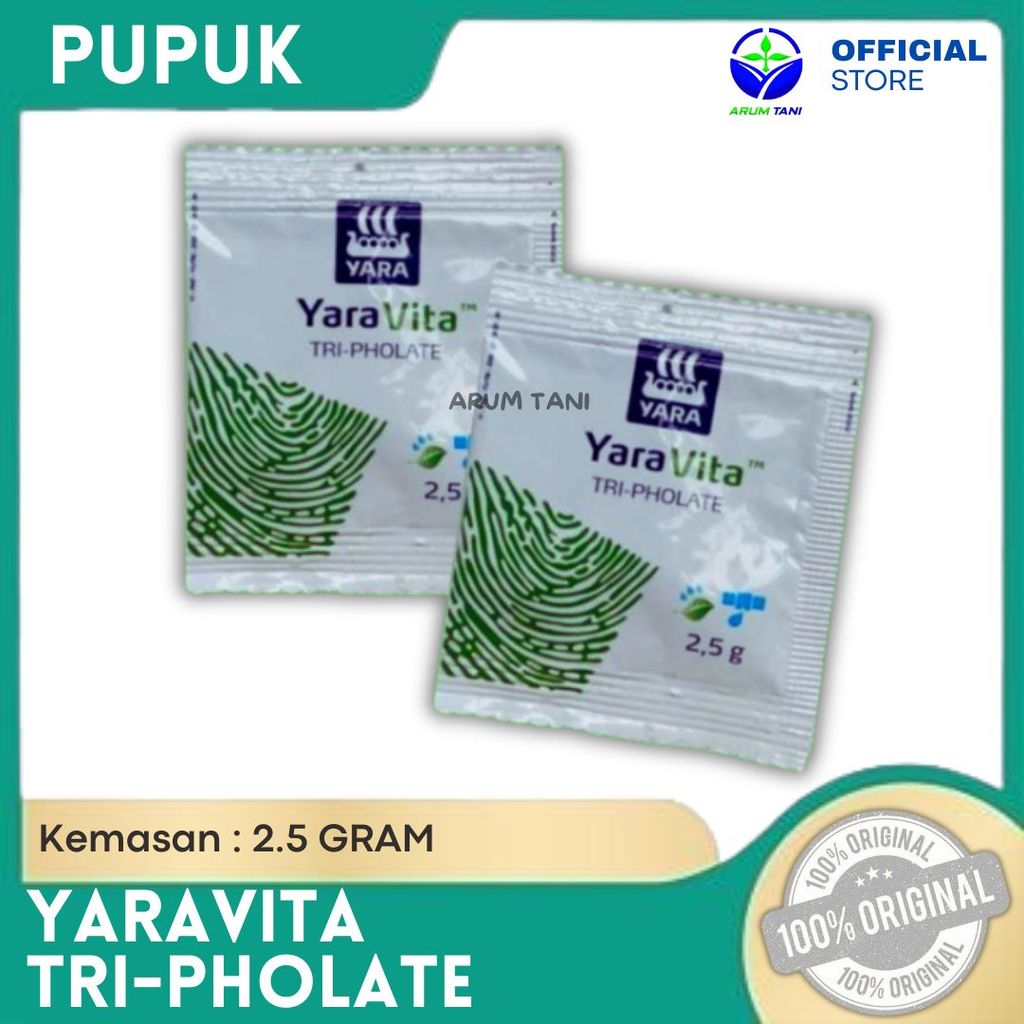 Pupuk Mikro YaraVita Tri-Pholate 2.5 Gram | Pupuk Daun Unsur Hara Lengkap Mn Zn Fe Cu B Mo | Nutrisi