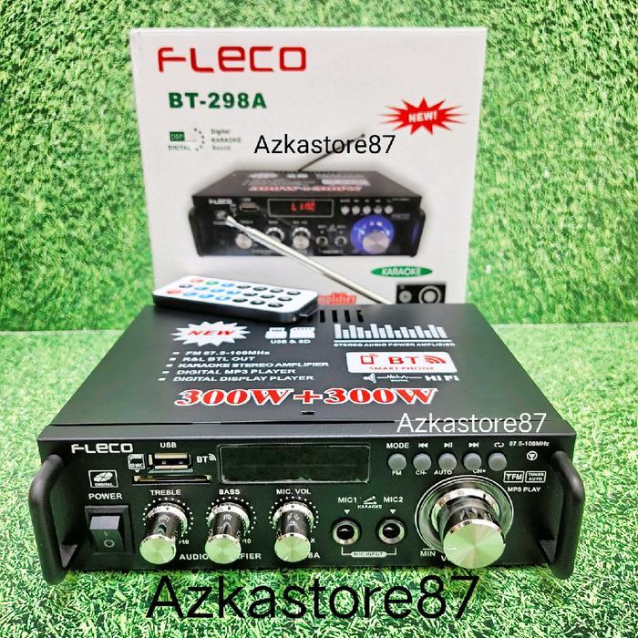 TERLARIS Amplifier fleco 298A amplifier bluetooth 600watt amplifier karaoke super Bass
