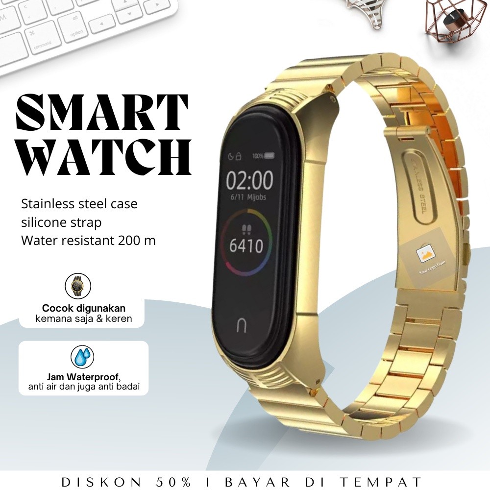 ORIGINAL JAM TANGAN PINTAR POLSKI ANTI AIR DAN ANTI KARAT LED DIGITAL KEKINIAN BISA COD