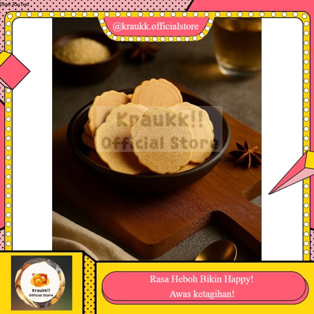 KRAUKK- Simping Wijen Manis Gapit Manis Kue Dollar Oleh Oleh Khas Bandung Odjolali