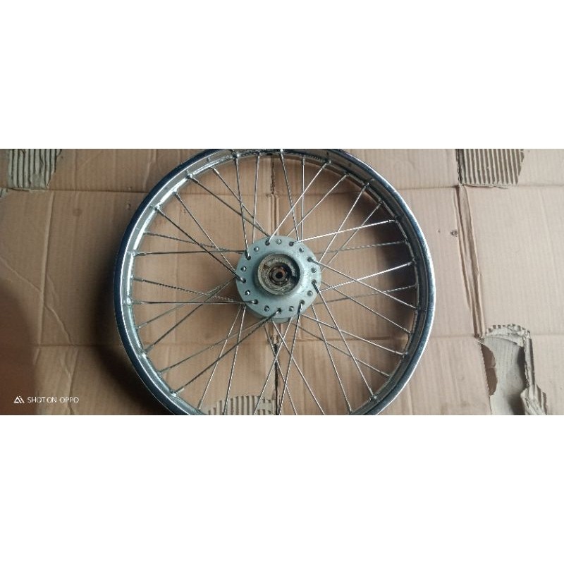 VELG PELEK DEPAN SUZUKI SMASH SHOGUN110/SECOND ORIGINAL ORIGINAL COPOTAN MOTOR
