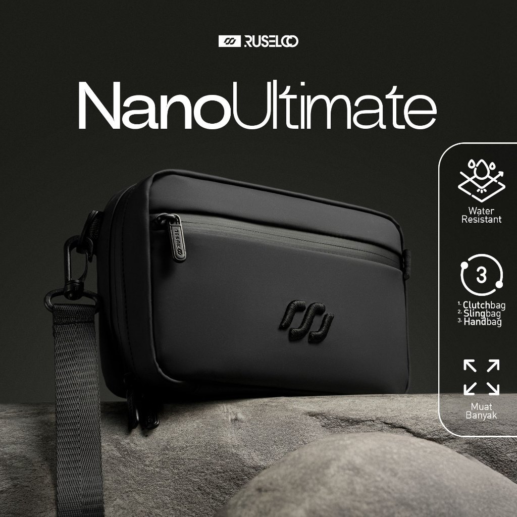 RUSEL CO - Handbag Nano Ultimate Exclusive Tas Pria Multifungsi Waterproof