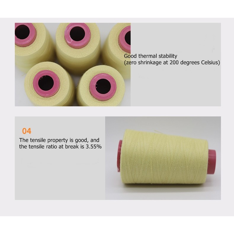 Aramid 1414 sewing thread Kevlar flame retardant sewing thread high temperature resistance 560 degre