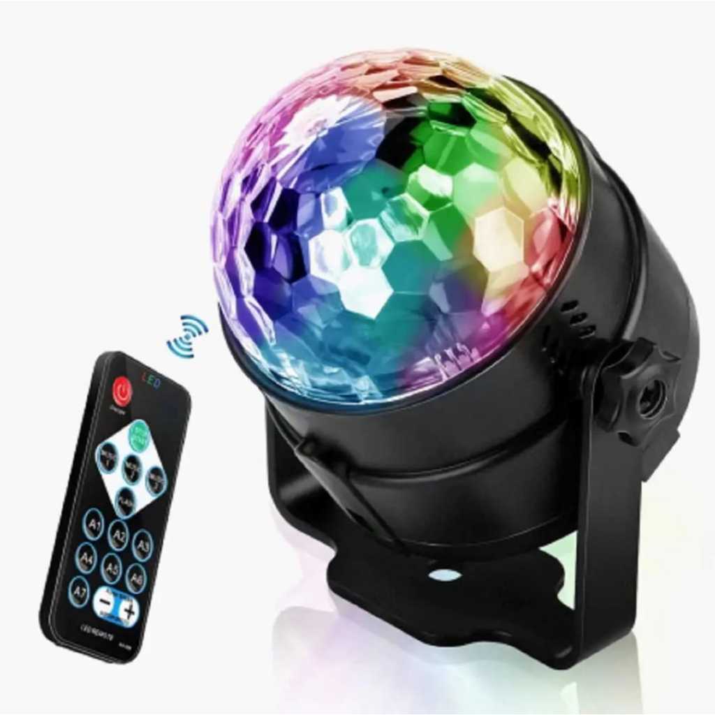 Lampu RGB disco / Lampu disco RGB + Remot / LAMPU DISCO HIAS LED RGB KAMAR PUTER BENTUK PANGGUNG PRO