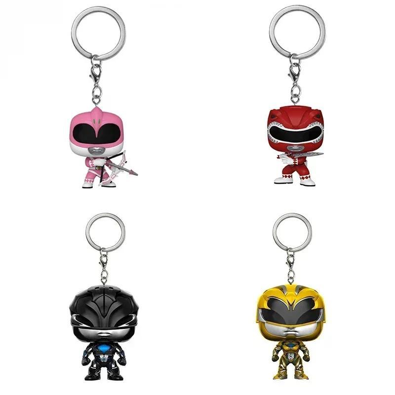 Funko Pop POWER RANGERS Pocket Pop Keyain New Arrival Pink Rangers Red Blue Yellow Ranger Vinyl Figu