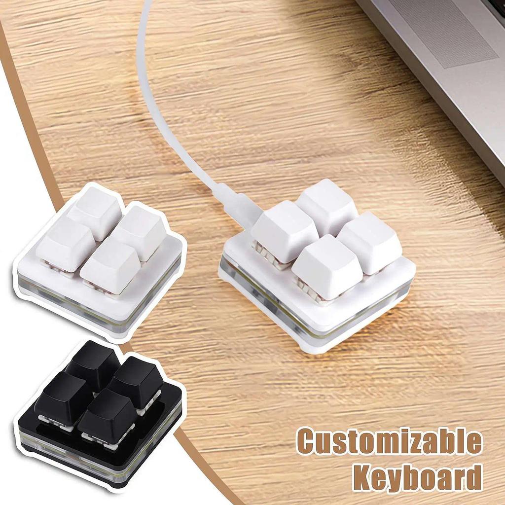 1/2/3/4 Keys OUTEMU Red OSU Keypad Mini Macro Mechanical Keyboard Gaming Programmable Multimea Contr