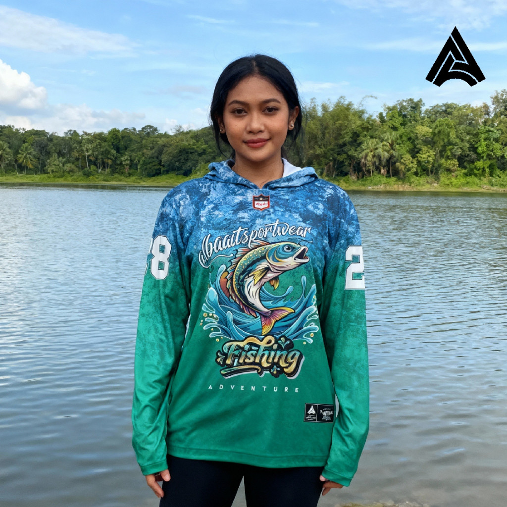 ALBAAITS JERSEY MANCING BAJU MANCING LENGAN PANJANG KAOS MANCING LENGAN PANJANG / JERSEY MANCING / L