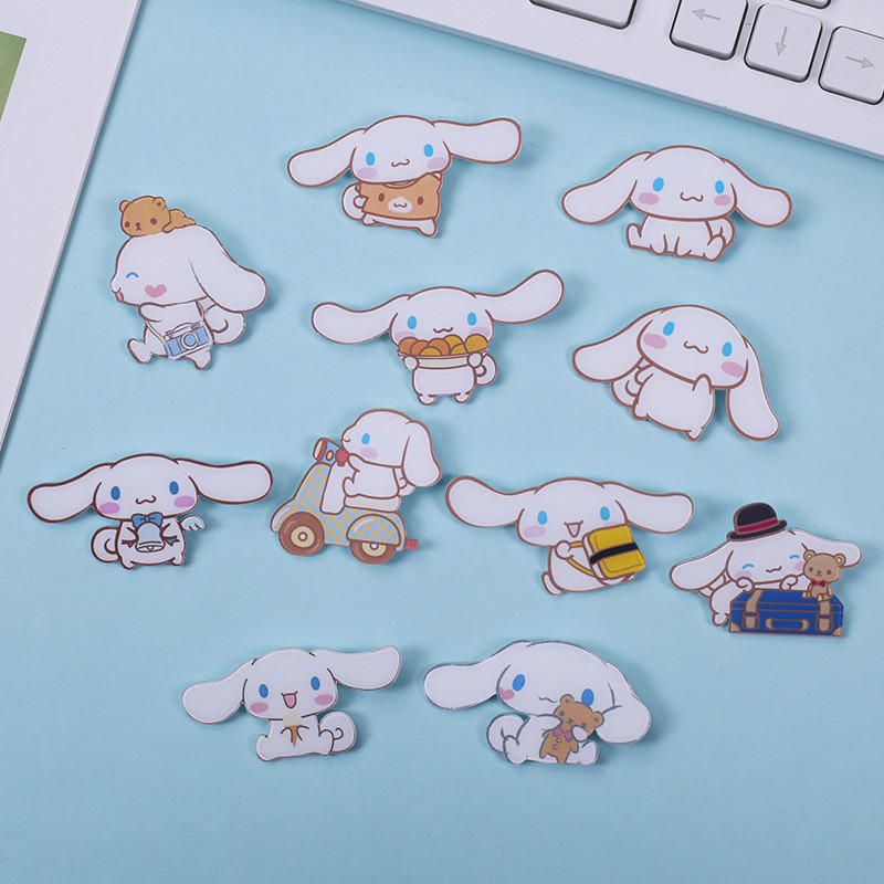 CN Bros Pin Karakter Cartoon Bunny 20 Motif Gaya Jepang Korea Aksesoris Fashion Korea (SR) A-PN003