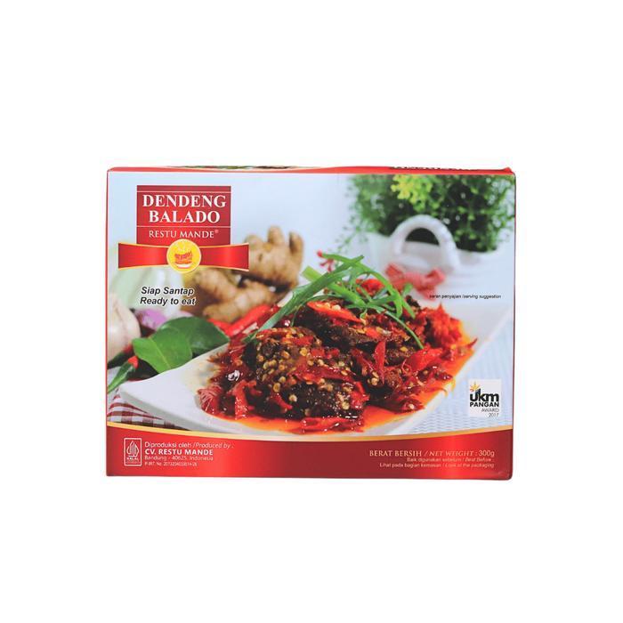 [Terlaris] Dendeng Sapi Balado Restu Mande Dendeng Kemasan 300gr - Dendeng Merah 300gr