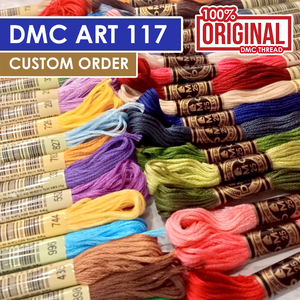 Benang Sulam Katun Kristik Embroidery DMC Art 117 Custom Order DIY Craft