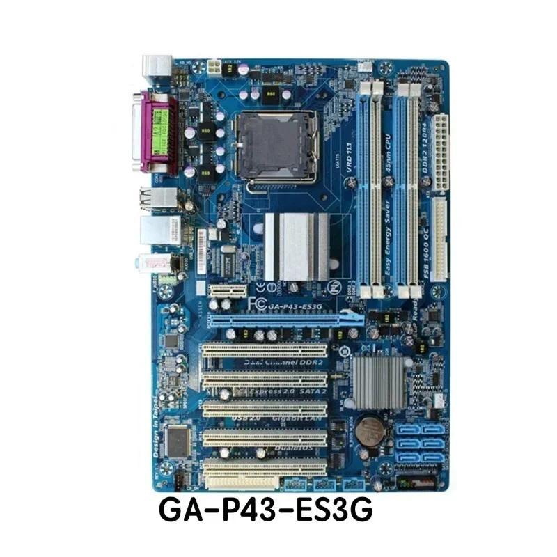 For Gigabyte GA-P43-ES3G Motherboard P43 ES3G LGA 775 DDR2 Mainboard 100% Tested OK Fully Work Free 