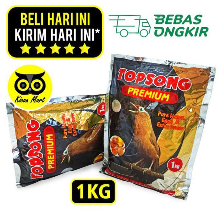 KICAU MART TOPSONG PREMIUM HIGH PROTEIN VOER PUR PAKAN BURUNG MURAI TOP SONG TPSP