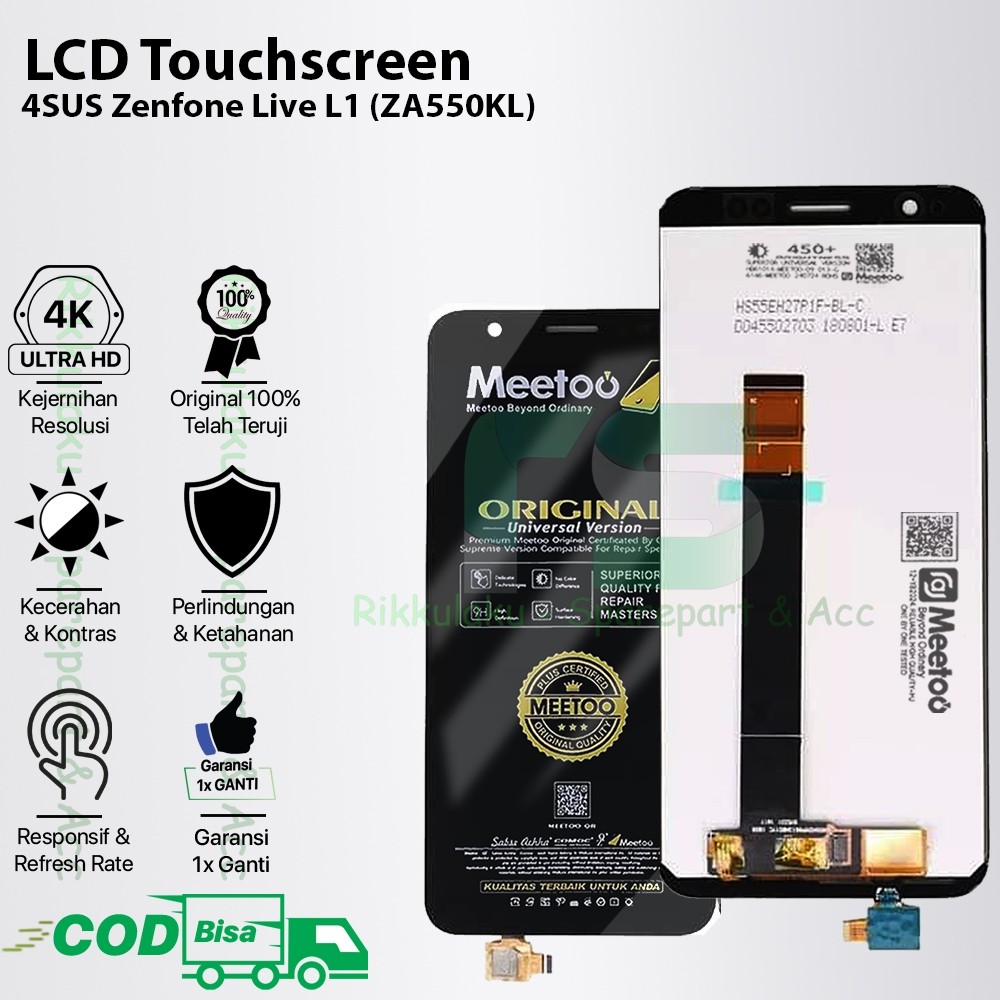 [LW] LCD Touchscreen Asus Zenfone Live L1 (ZA550KL) Original 100% Fullset