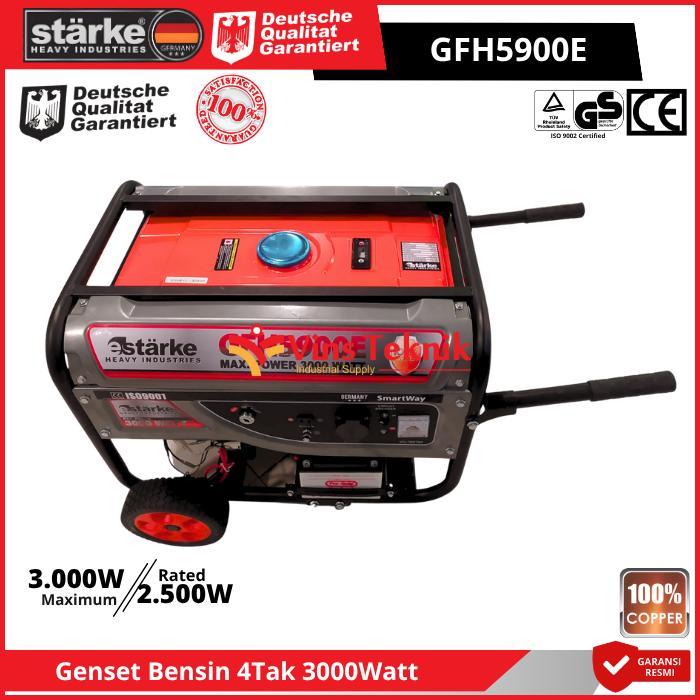 STARKE GFH 5900E Mesin Genset Listrik Genset Bensin 4Tak Generator Genset 3000Watt GFH5900E