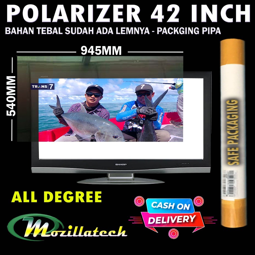 Tekno Hub|| POLARIS POLARIZER TV LCD 40 - 42 INCH  SEMUA MERK DLL 0 DERAJAT