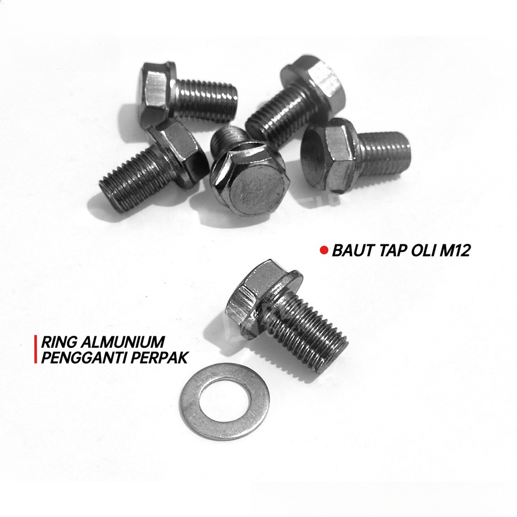 Baut Tap Oli Mesin Yamaha RX King RXK RXKing RXS ALFA FRC1 FIZR F1Z R - Baut Oli Motor