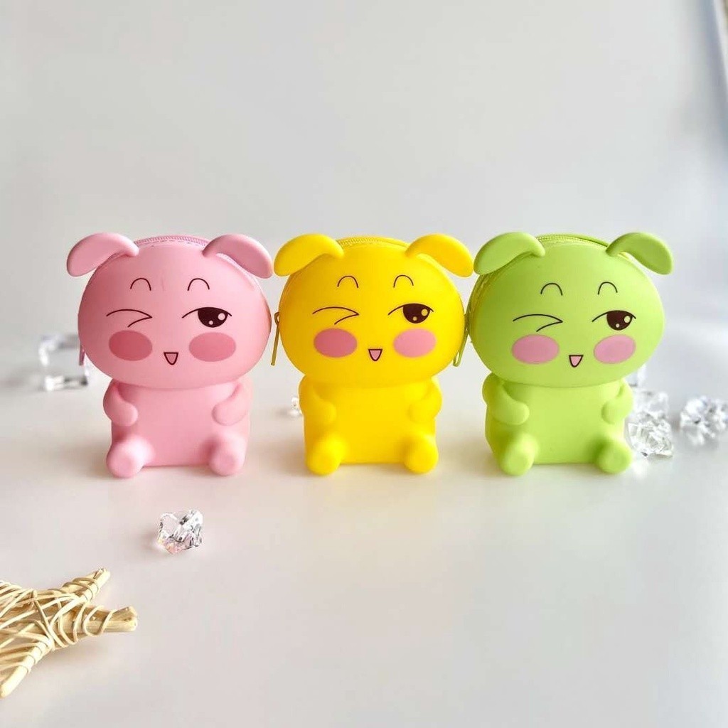 BJ Dompet Koin Mini Karakter Dompet Silikon Dompet Silicon Coin Import D034