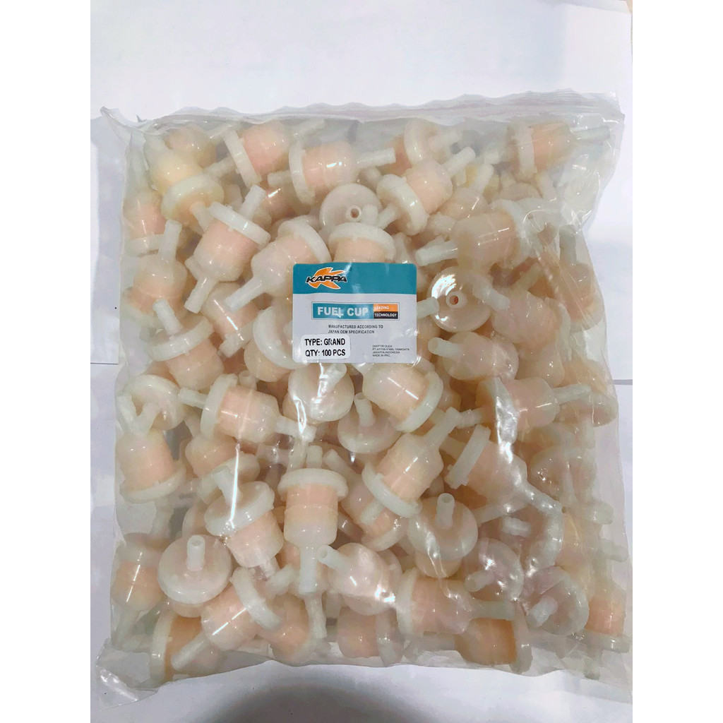 KAPPA 100PCS FILTER BENSIN SARINGAN BENSIN  PUTIH SEMUA MOTOR UNIVERSAL HONDA/YAMAHA/SUZUKI/KAWASAKI
