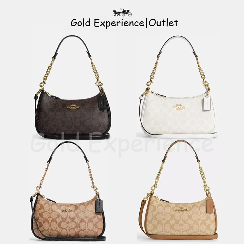 Coach Tas Tangan Wanita Coach Gaya Teri Tas Tangan Tas Bahu Tas Selempang Tas Berbentuk Bulan Sabit 