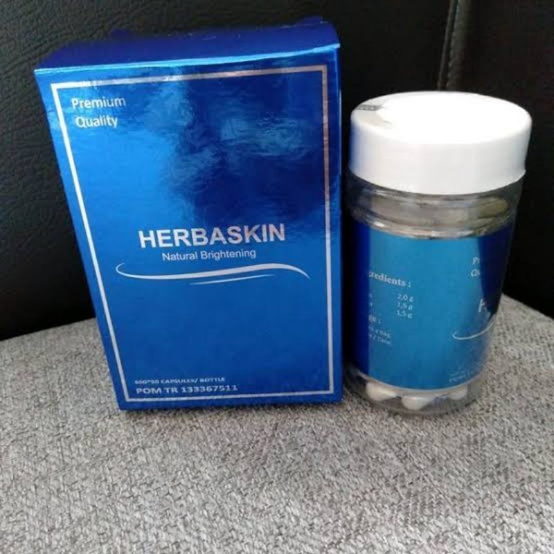 Terlaris | Kemasan tanpa box (Asli BPOM) HERBASKIN - Herbaskin Asli Kapsul Pemutih isi 50 Herbaskin 